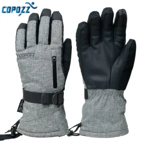 Gants de ski imperméables avec poche et compatibilité tactile COPOZZ - Insultate