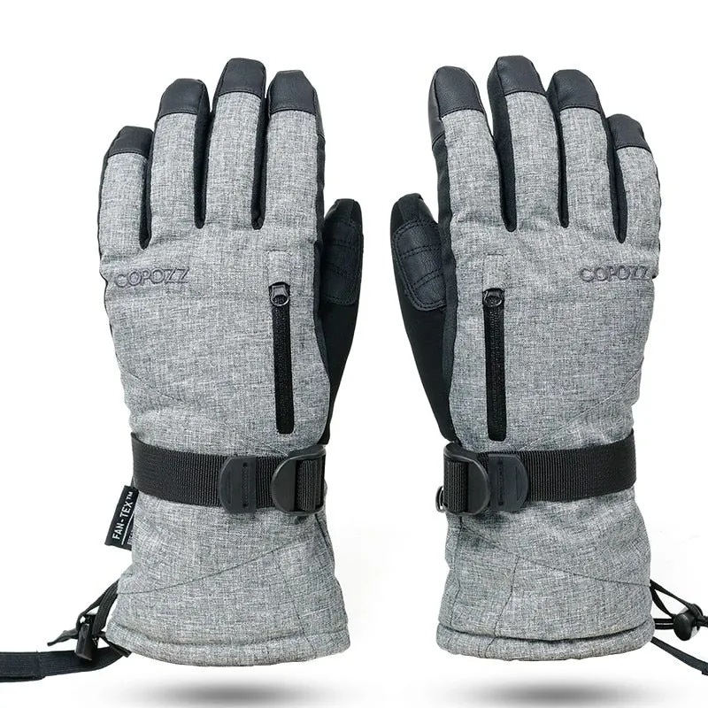 Gants de ski imperméables avec poche et compatibilité tactile COPOZZ - Insultate