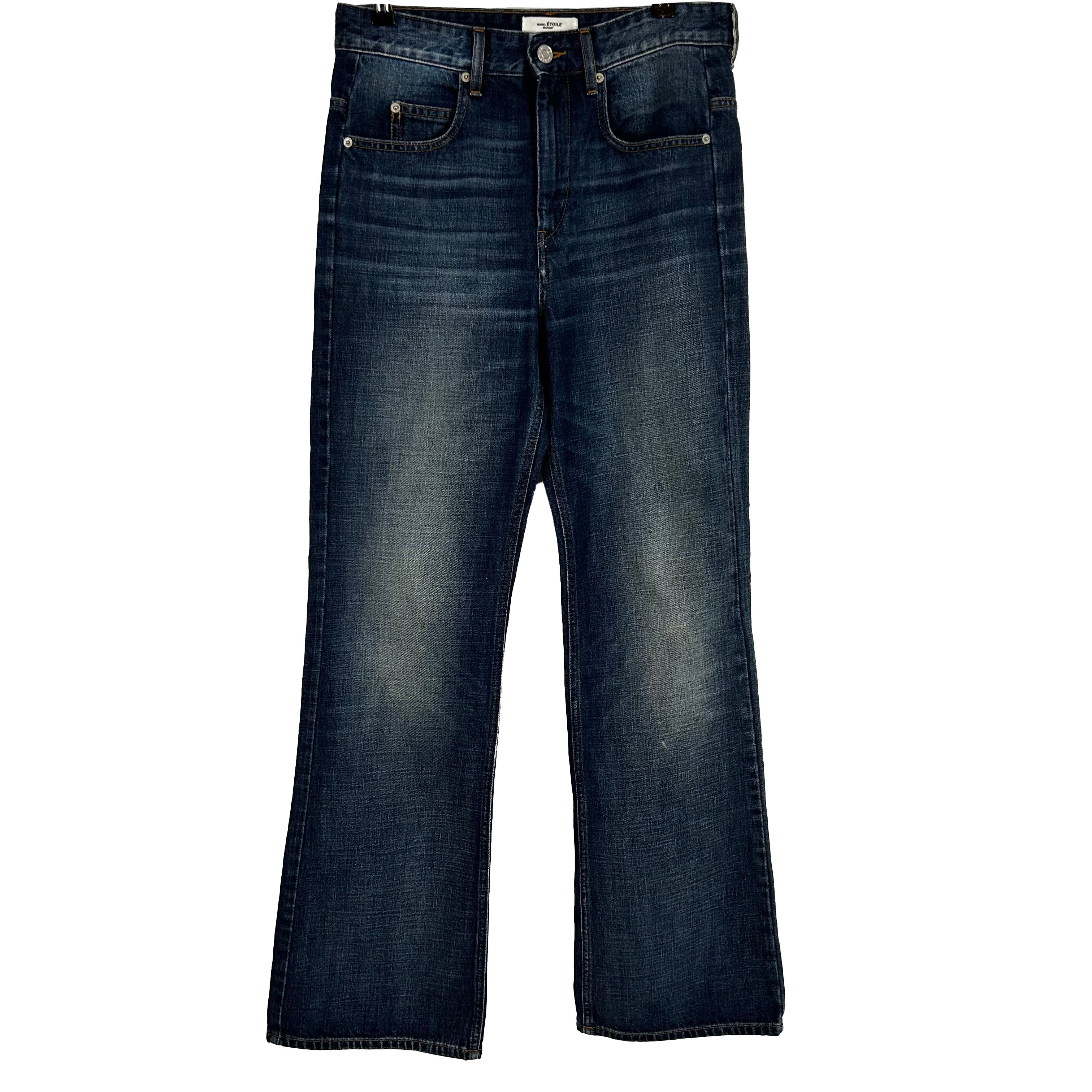 Isabel Marant Brand New 245 Vintaged Blue Belvira Jeans S