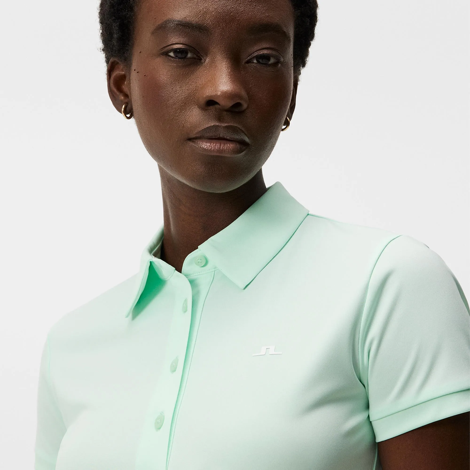 J Lindeberg Hailey Ladies Golf Polo Honeydew