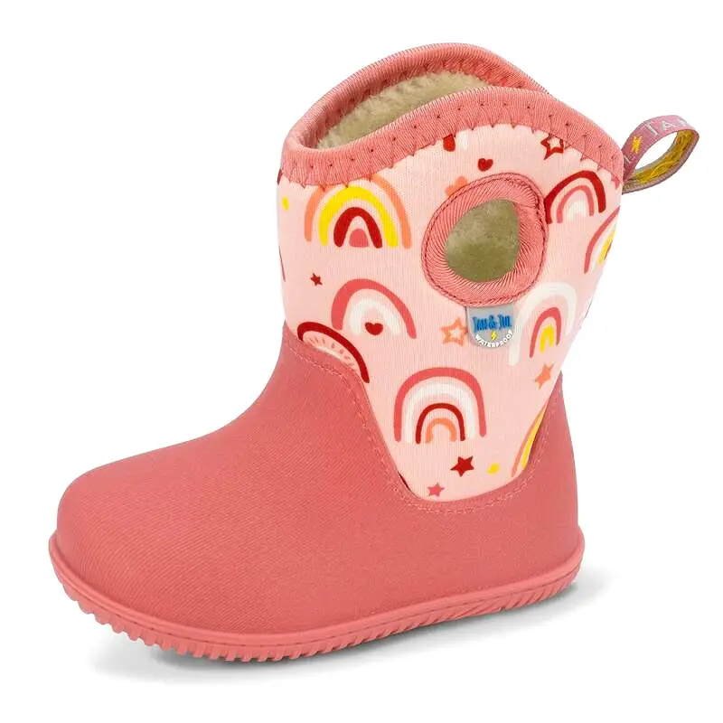 Jan & Jul Pink Rainbow Toasty-Dry Lite Boots