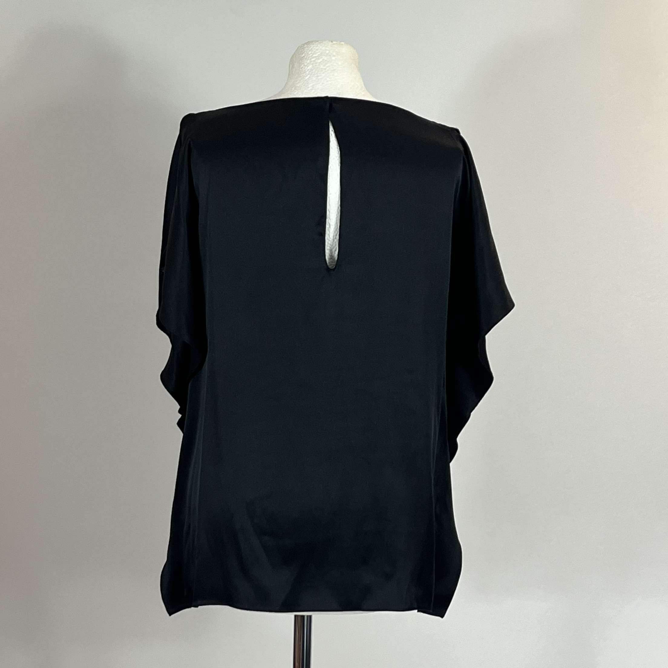 Joseph Black Silk Satin Stevie Top S