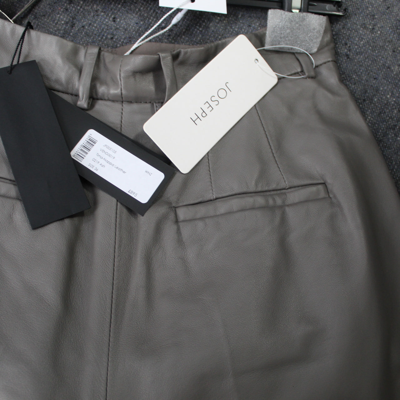 Joseph Brand New 895 Ash Timo Nappa Leather Culottes XS