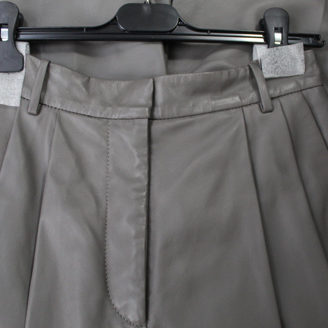 Joseph Brand New 895 Ash Timo Nappa Leather Culottes XS