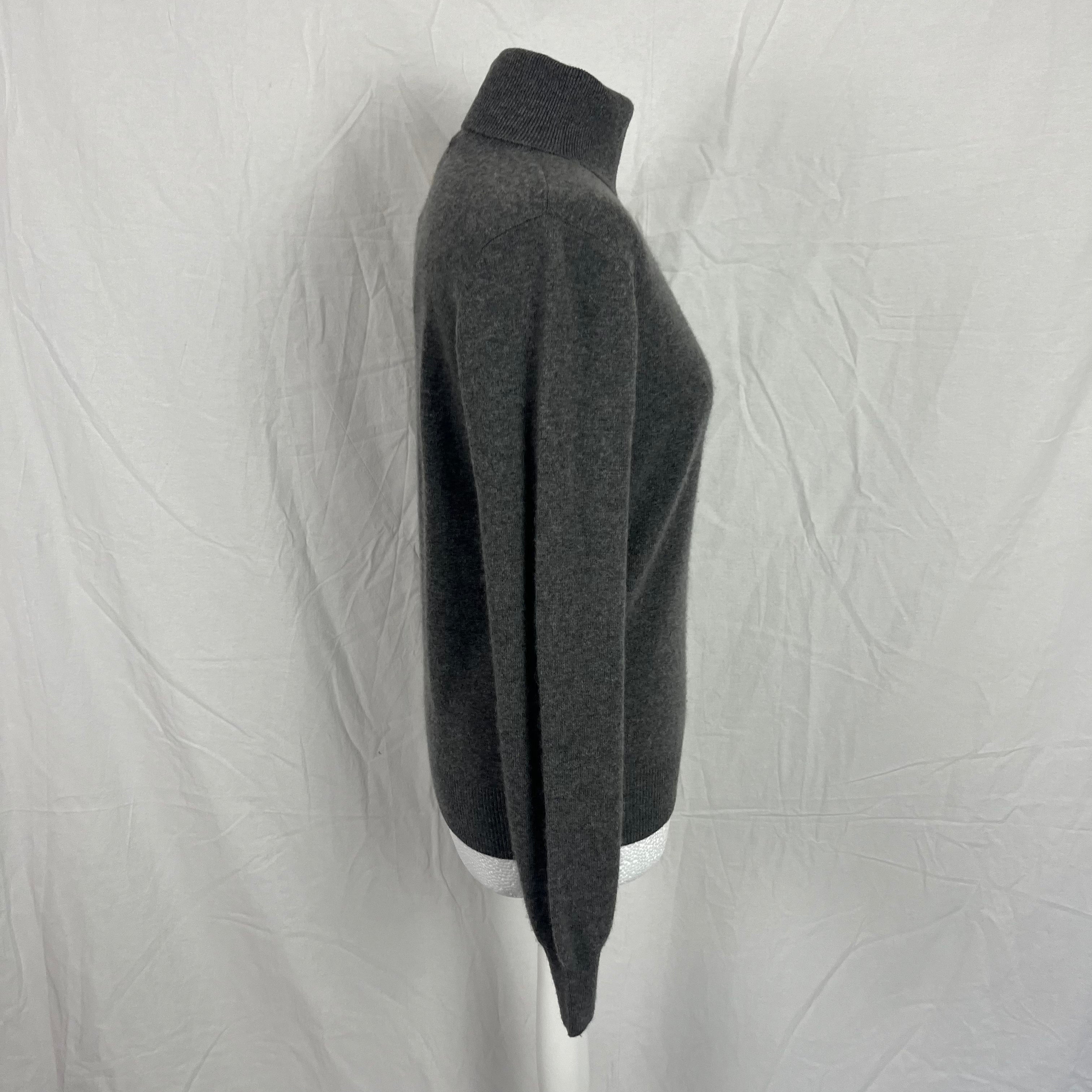 Joseph Grey Roll Neck Cashmere Jumper L