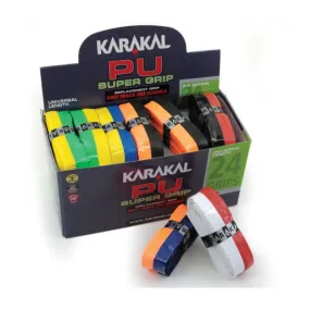 KARAKAL PU Super Duo Squash Racquet Grip (Assorted) (Pc. 24)