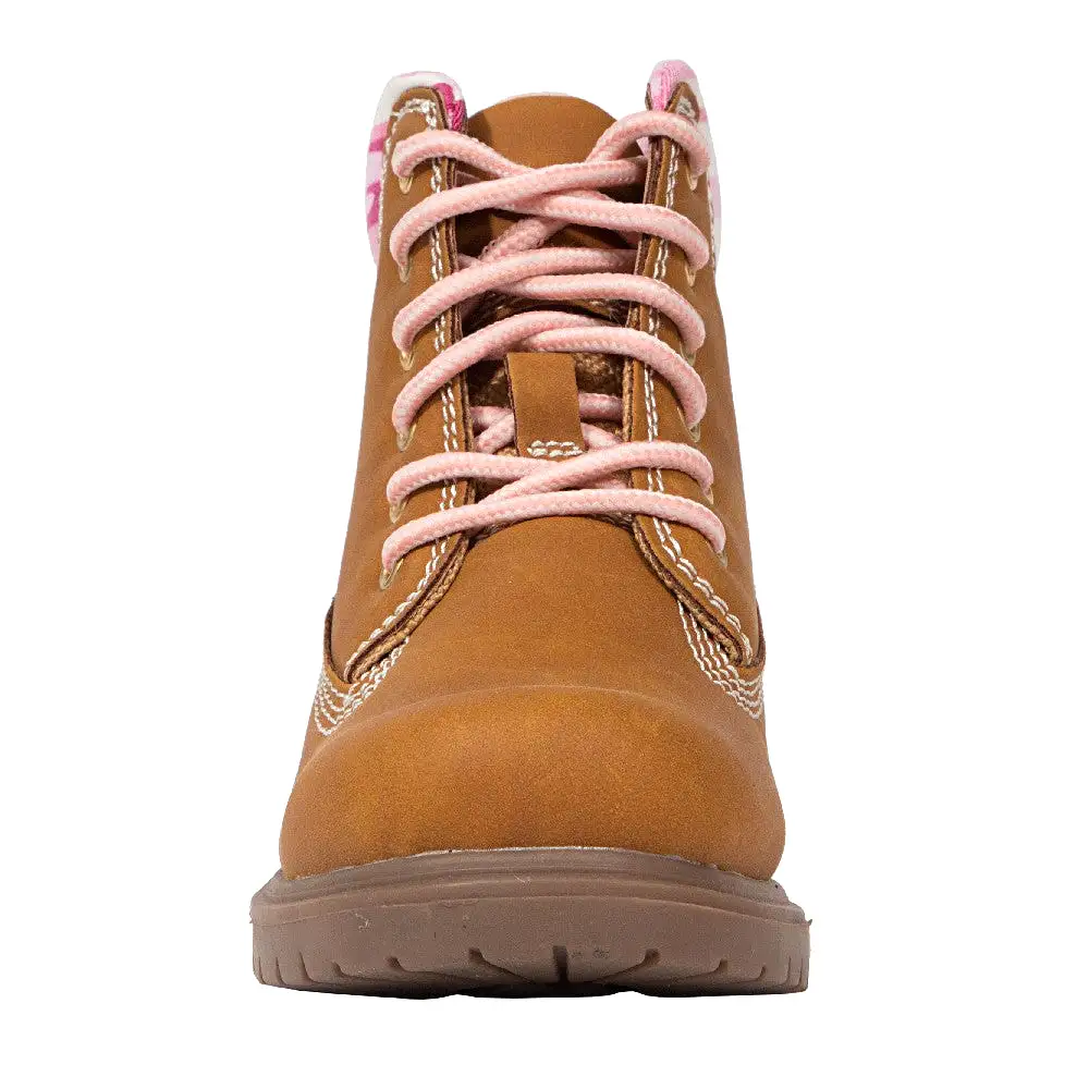 Kids' Mak2 in Dark Wheat/Pink Camo