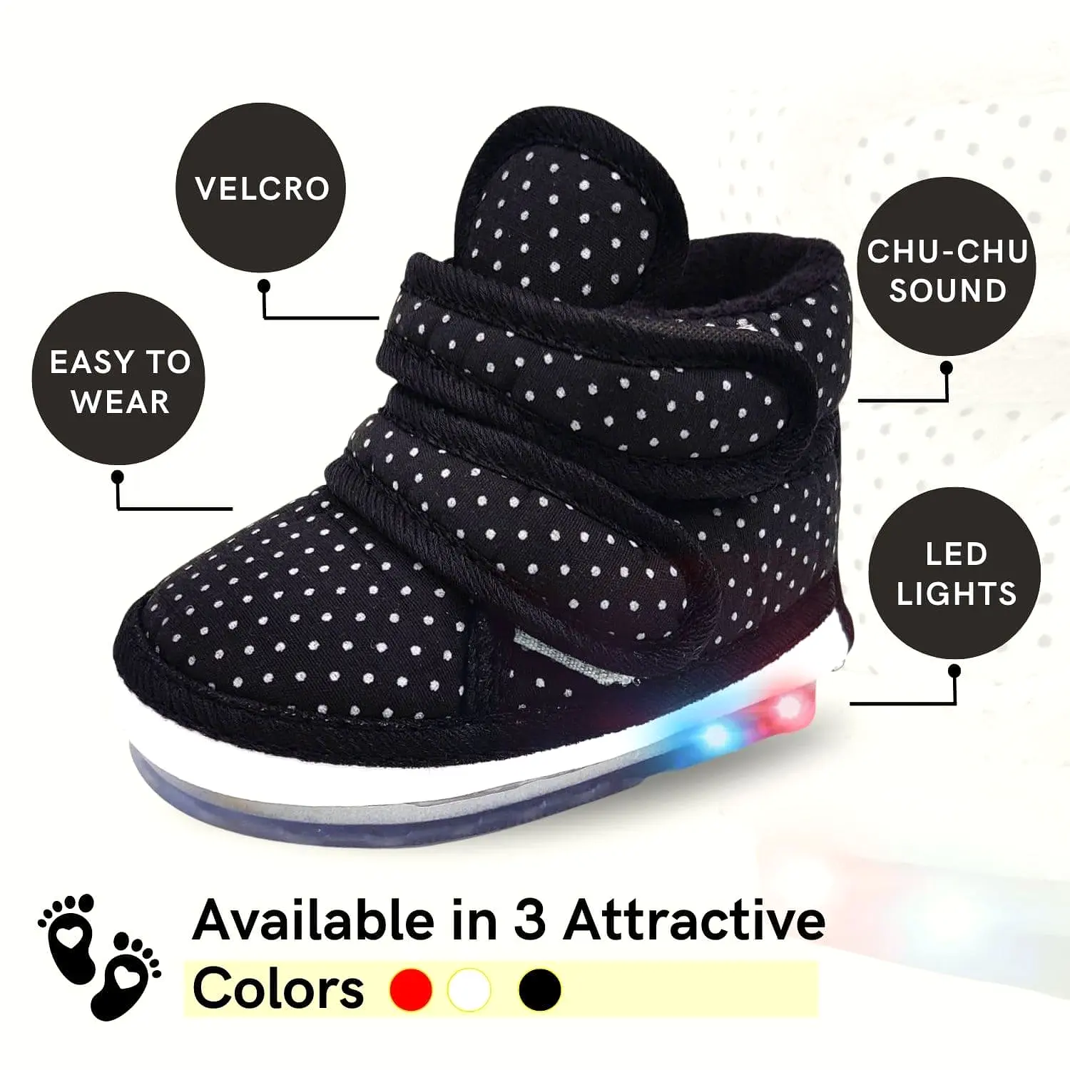 LED LightCloth-Boots with Chu Chu Sound