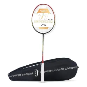 Li-Ning Air Force 77 G2 Strung Badminton Racquet (Black/Red)