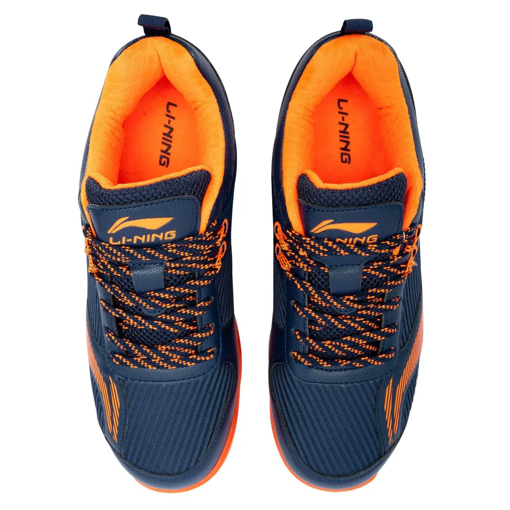 Li-Ning Men's Attack Pro IV Badminton Shoe (Navy/Orange)