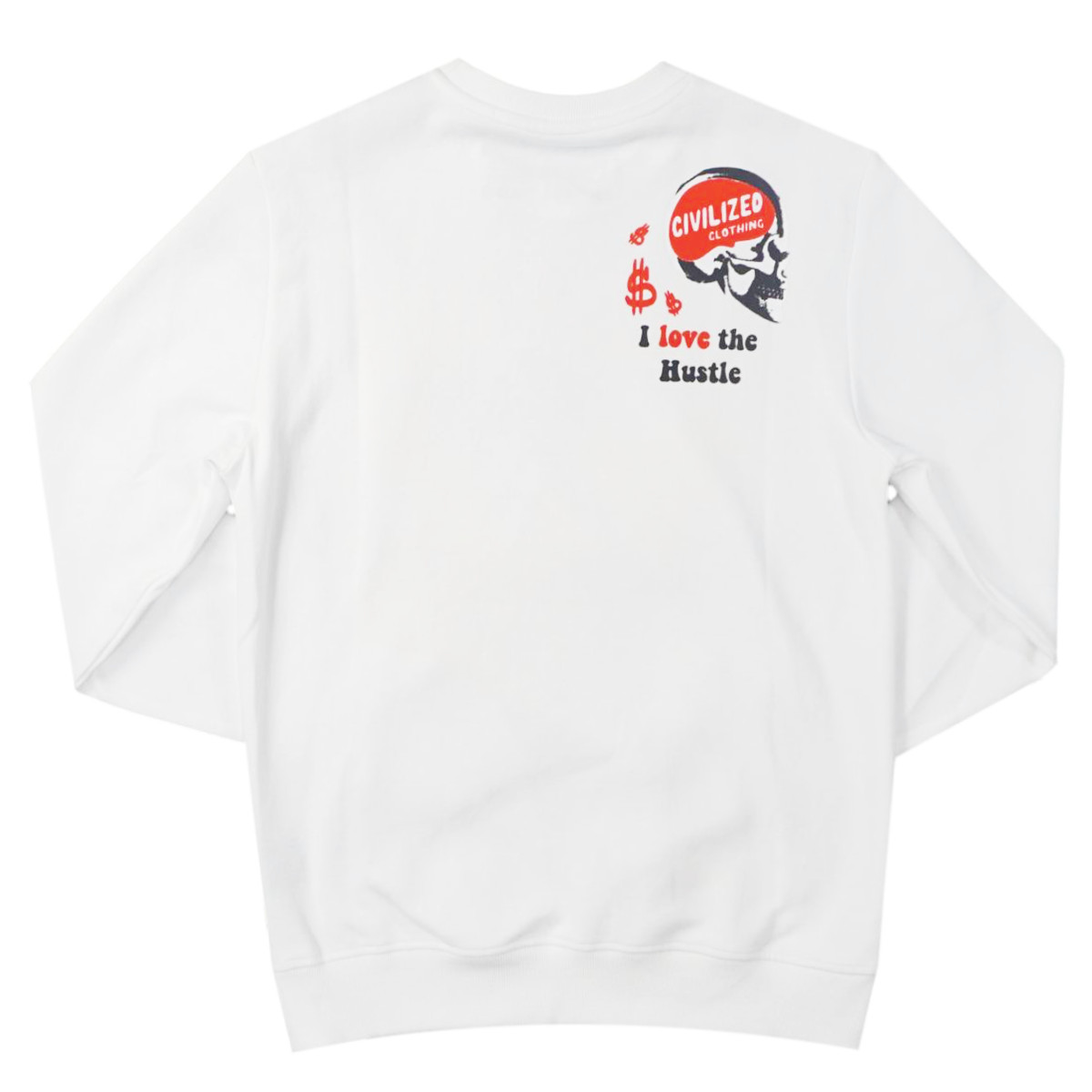 Money Lust Crewneck (White) /D18