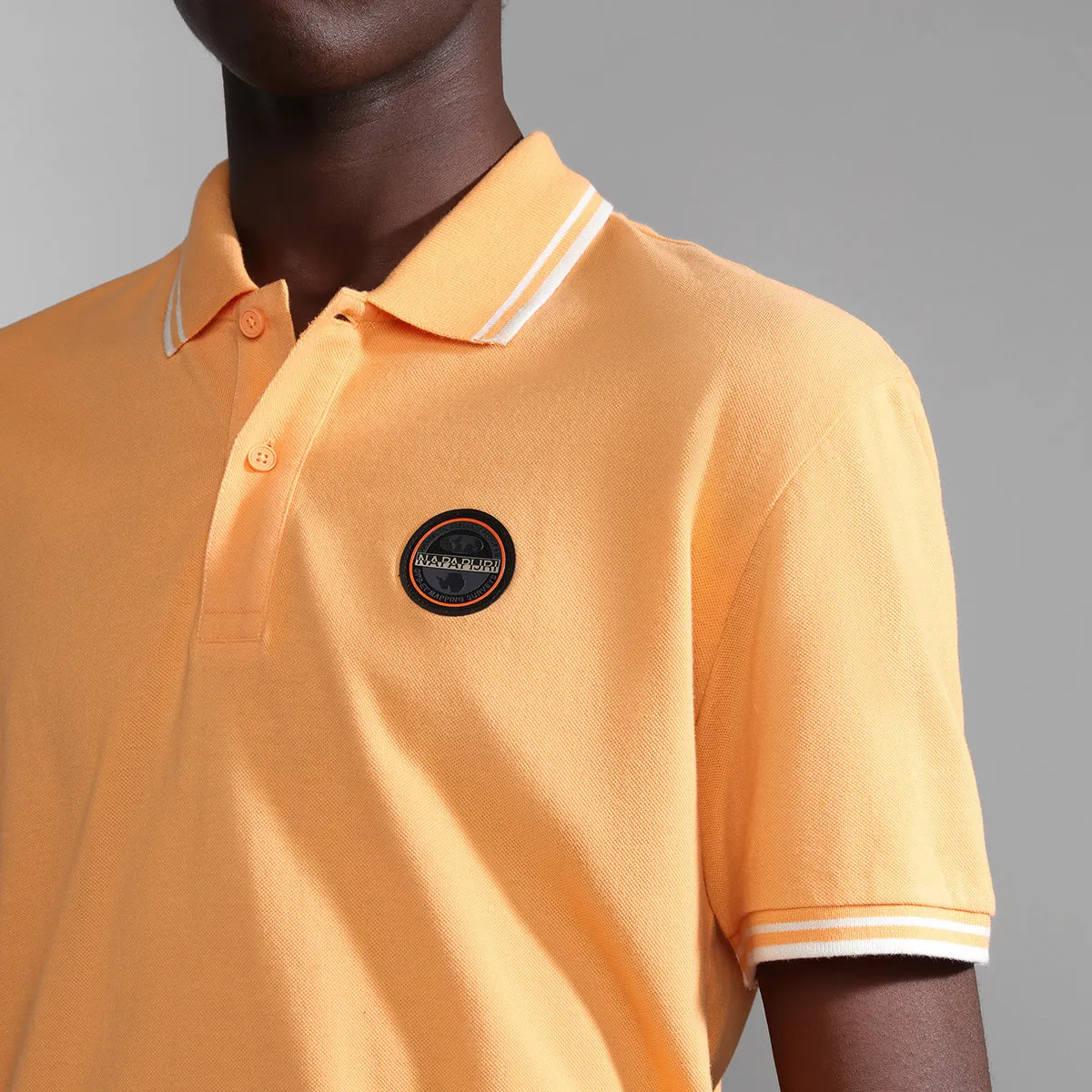 Napapijri - E-Macas SS Polo Shirt in Orange Mock