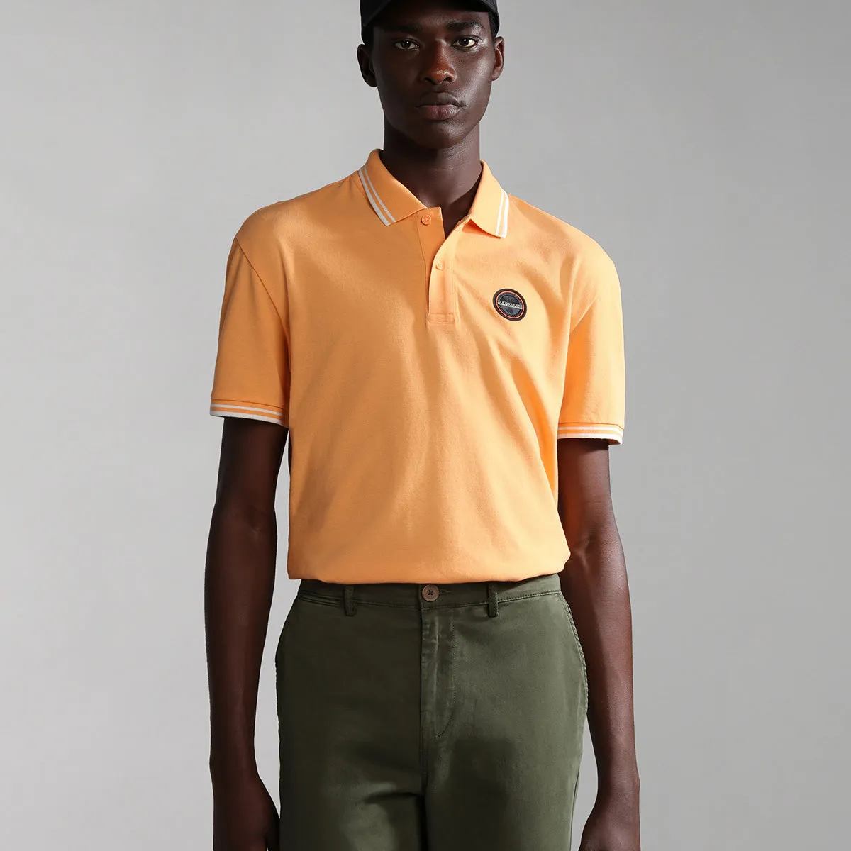 Napapijri - E-Macas SS Polo Shirt in Orange Mock