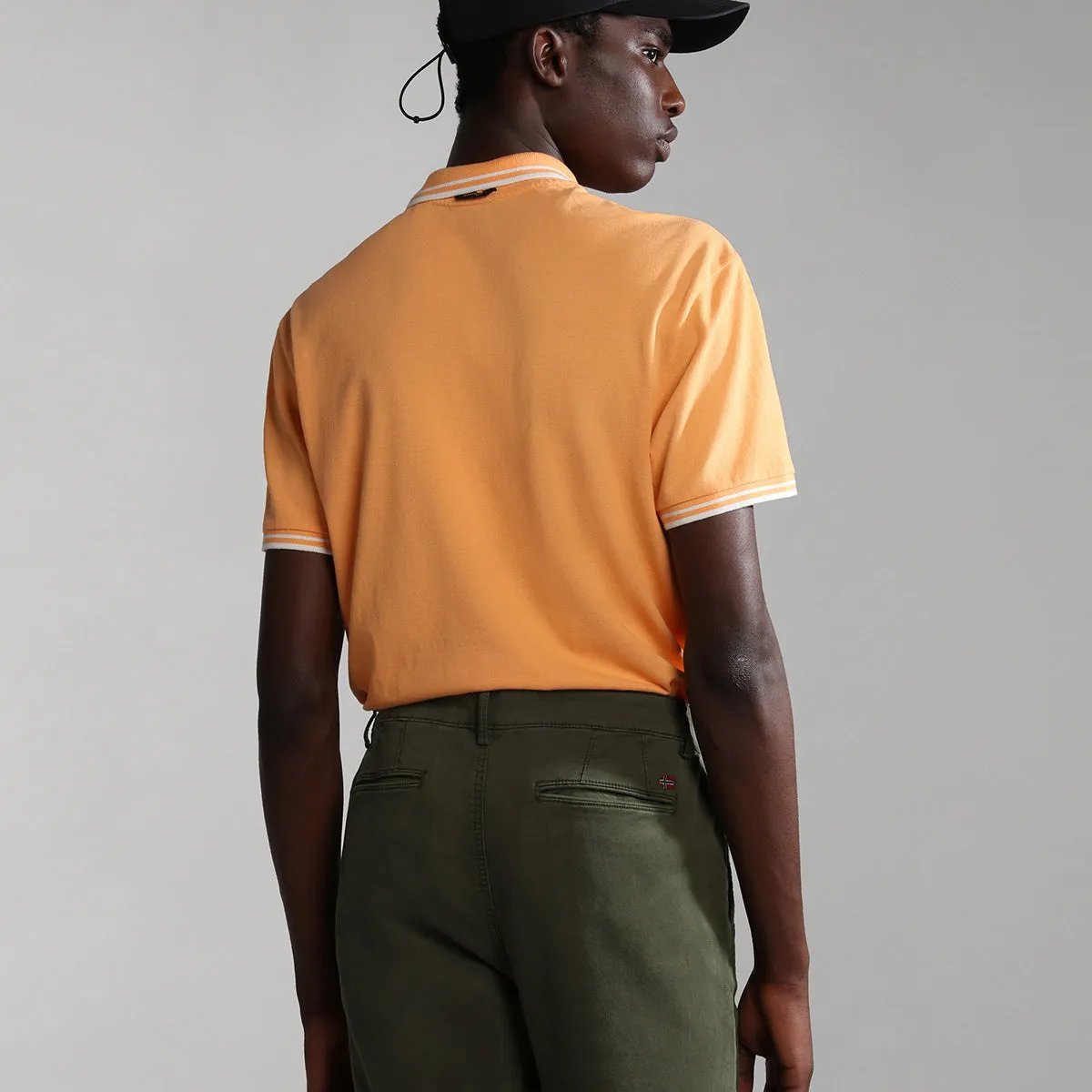 Napapijri - E-Macas SS Polo Shirt in Orange Mock