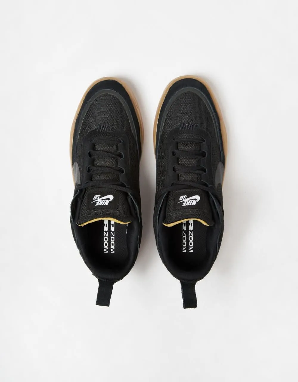 Nike SB Day One GS Kids Skate Shoes - Black/Black-Gum Lt Brown-White