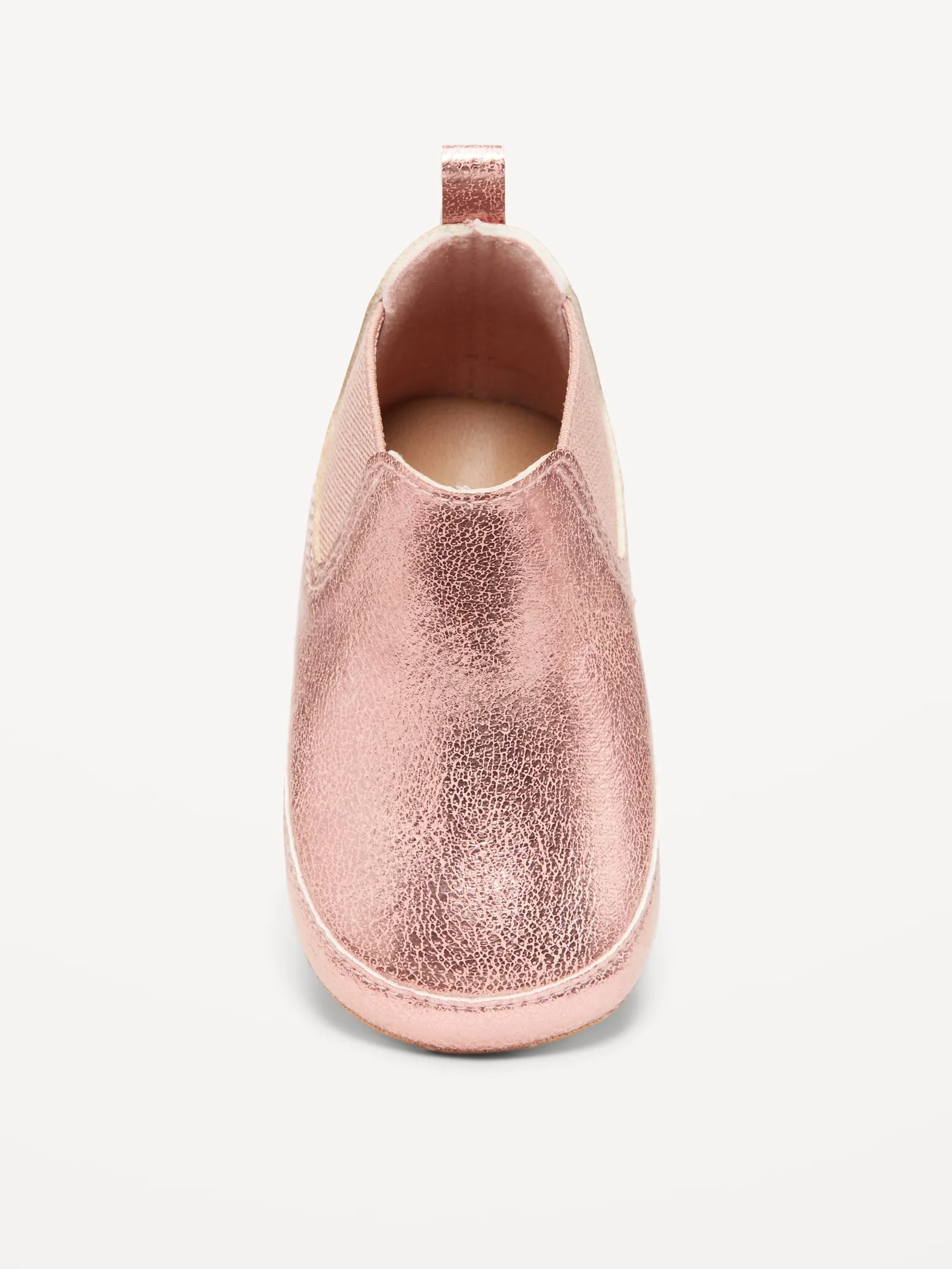 Old Navy Metallic Faux-Leather Chelsea Boots for Baby