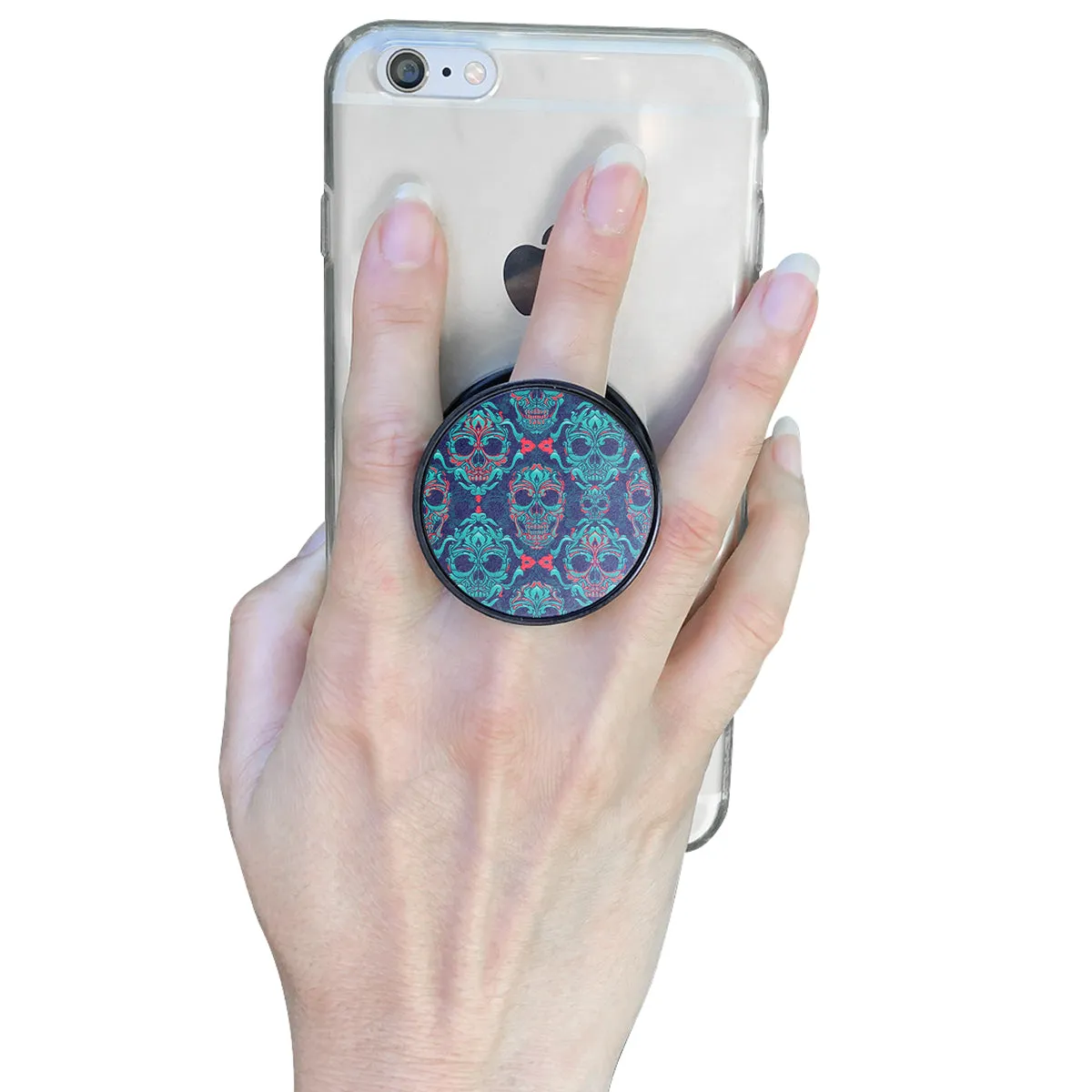 Ornamental Sugar Skull Phone Grip