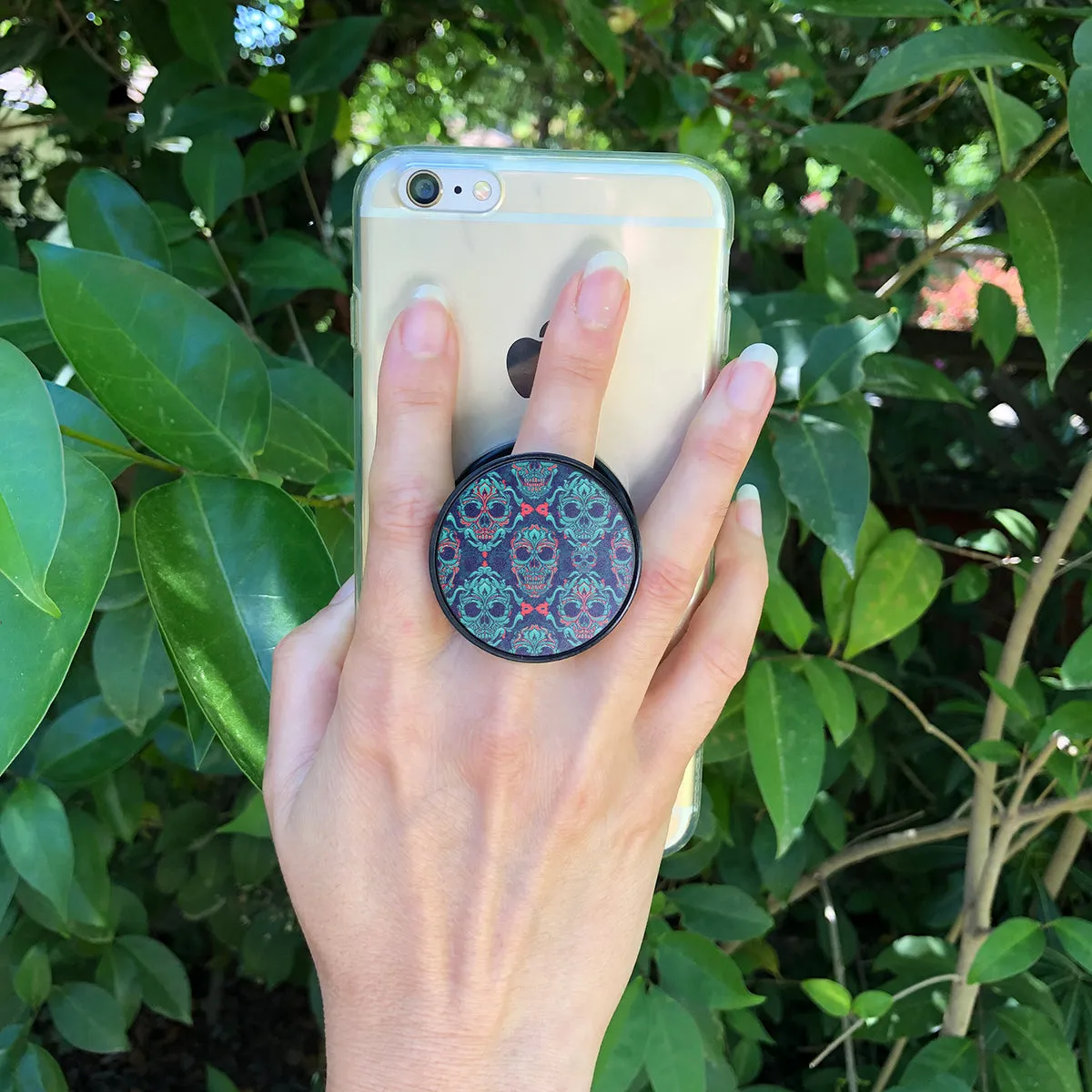 Ornamental Sugar Skull Phone Grip