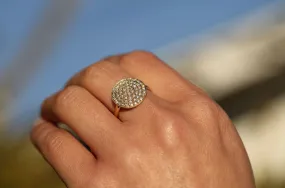 Pave Diamond Disc Ring