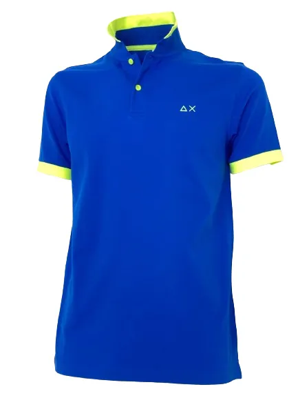 POLO UOMO BLU ELETTRICO