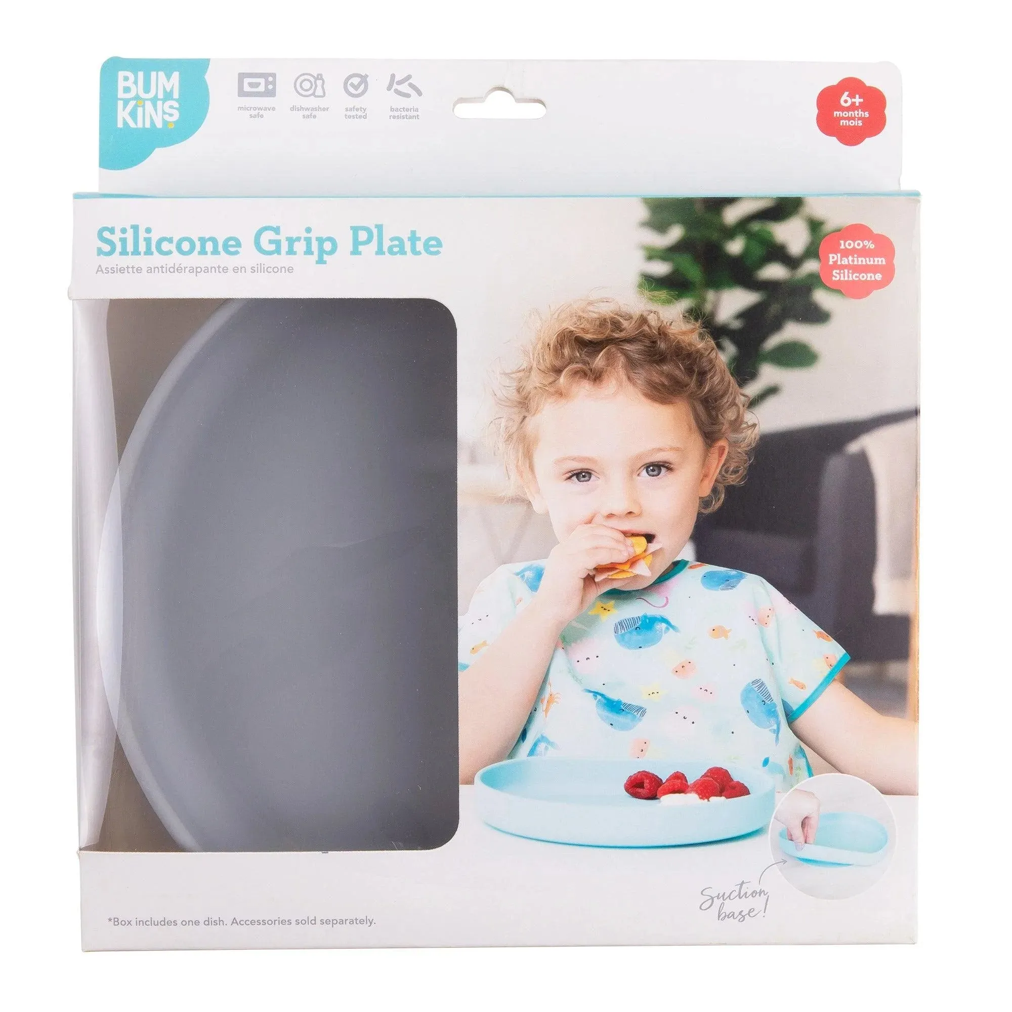 Silicone Grip Plate: Gray