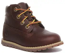 Timberland A127F3 Pokey Pine 6 Inch Boot In Dark Brown For Toddler