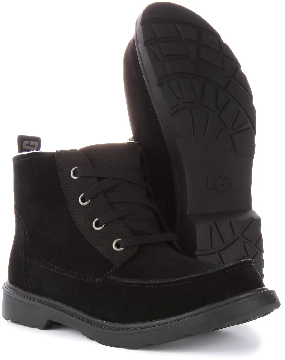 Ugg Australia K Chelham In Black Suede For Kids