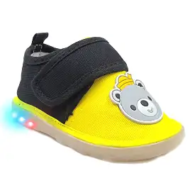 Urbanfeet Attractive King Bear Shoes with LED Light | Shoes for Baby Boys & Girls | 12 Months to 24 Months