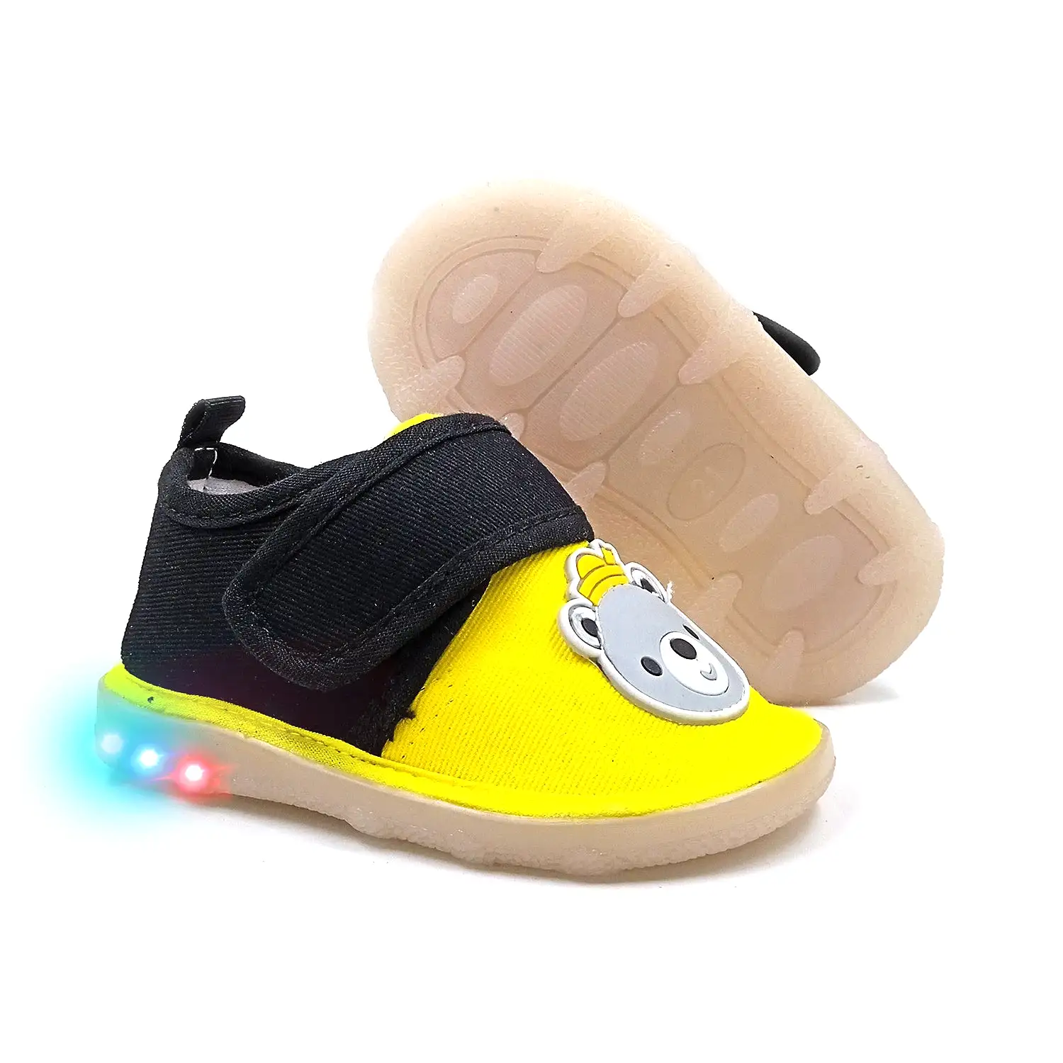 Urbanfeet Attractive King Bear Shoes with LED Light | Shoes for Baby Boys & Girls | 12 Months to 24 Months