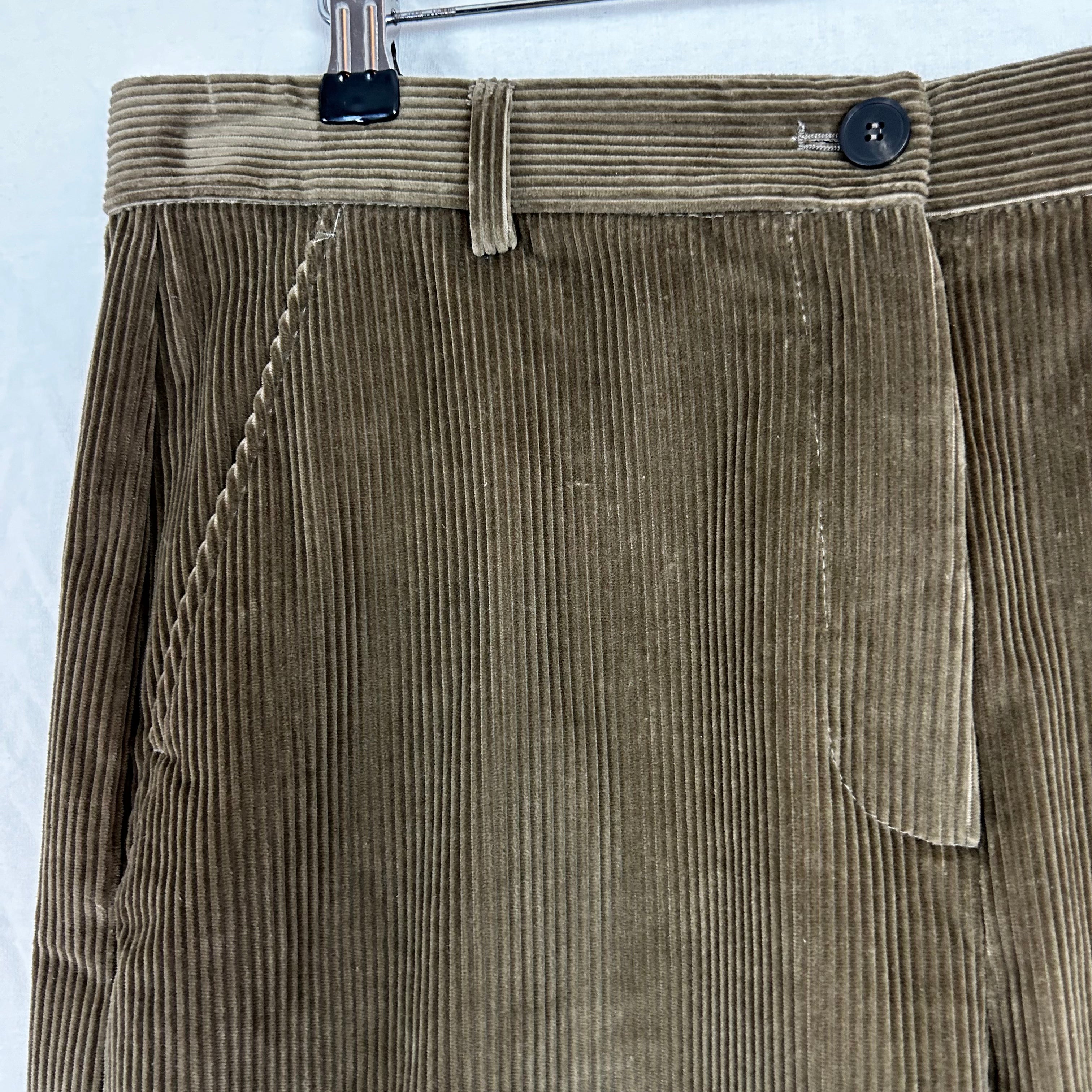 Weekend Max Mara Khaki Corduroy Tobia Trousers L