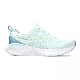 Women's Asics GEL-Cumulus 25, Soothing Sea/Glow Yellow, 9.5 B Medium