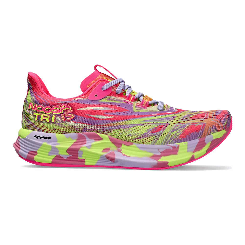 Women's Asics Noosa TRI 15, Hot Pink/Safety Yellow, 7.5 B Medium